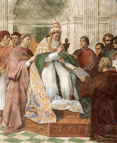 Gregor IX Empfängt die Dekretalien Raffael